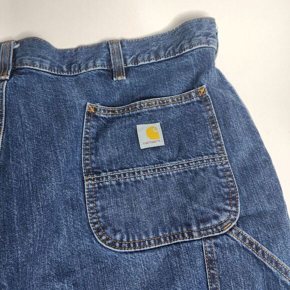 Carhartt Loose Fit Double Front Utility Logger Denim Jeans Men's Size 42 x 32 - Picture 13 of 16